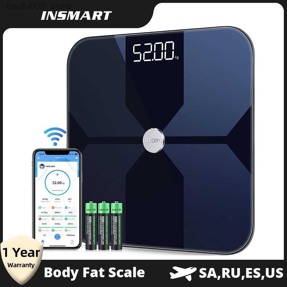 Bluetooth Smart Scale for Body Fat, Wireless Bathroom Digital Scale, Bathroom  Scales