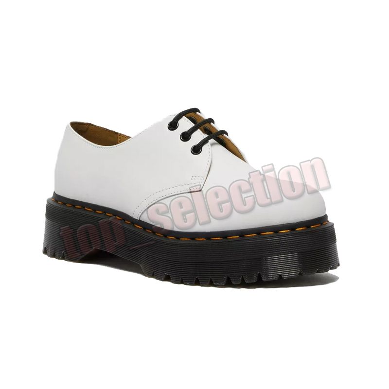 Plattform 1461 Quad Smooth Leather White