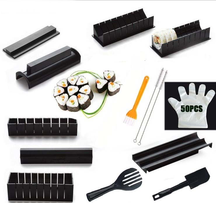 15 PCS Black Sushi