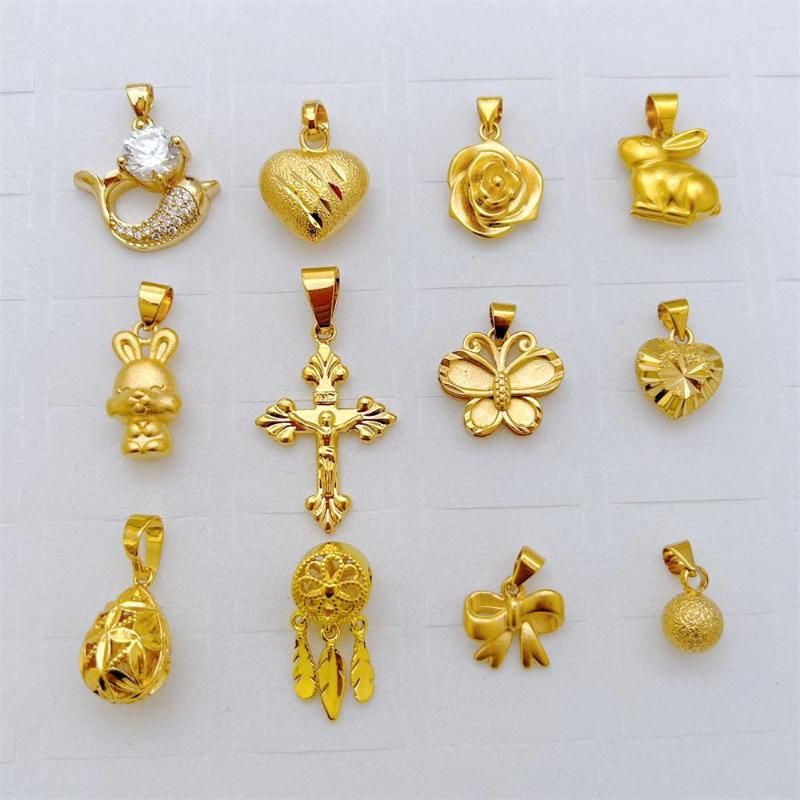 Charms Mixed Beads Pendants For Necklaces Women Heart Star Flower