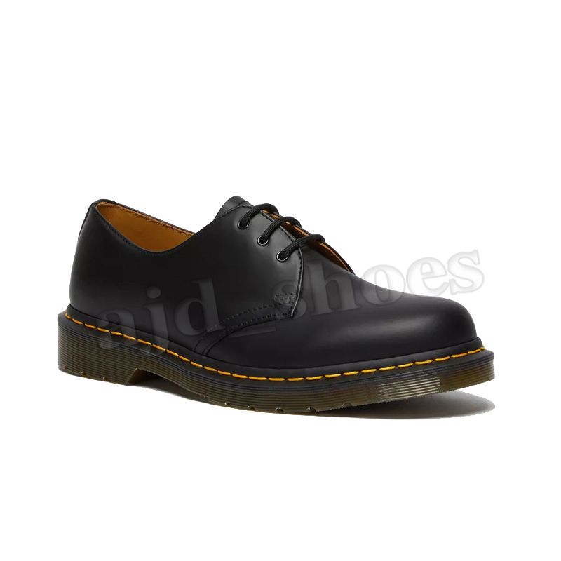 Niski 1461 Gładki skórzany Oxford Black 35-