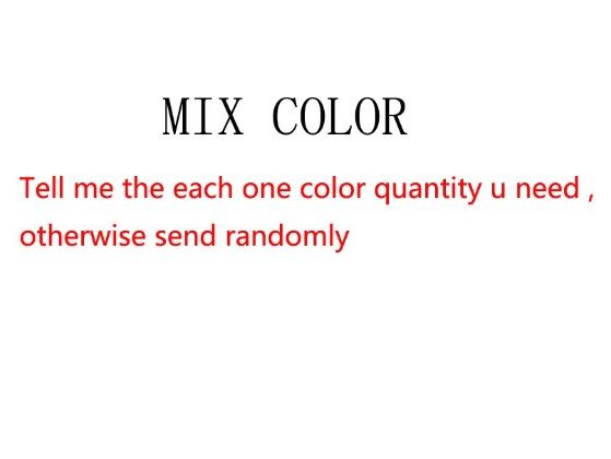 Remark color #(MOQ:10pcs a color)