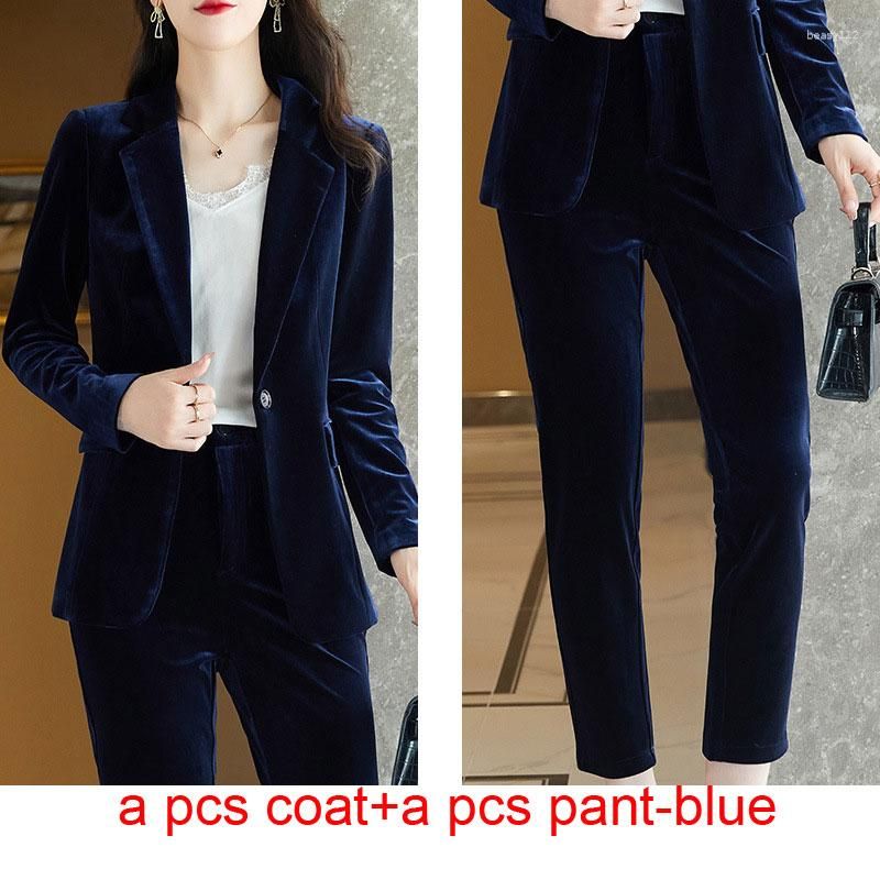 blue coat and pant