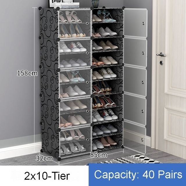 Zwart 2x10-tier