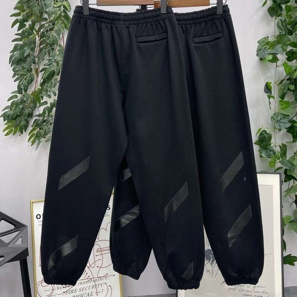 p pantaloni stile strisce pedonali - neri