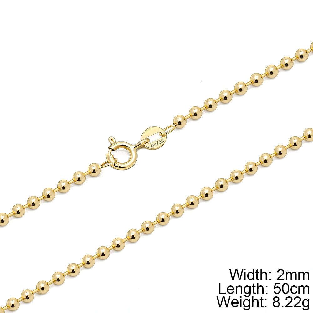2 mm Perlenkette – 50,8 cm