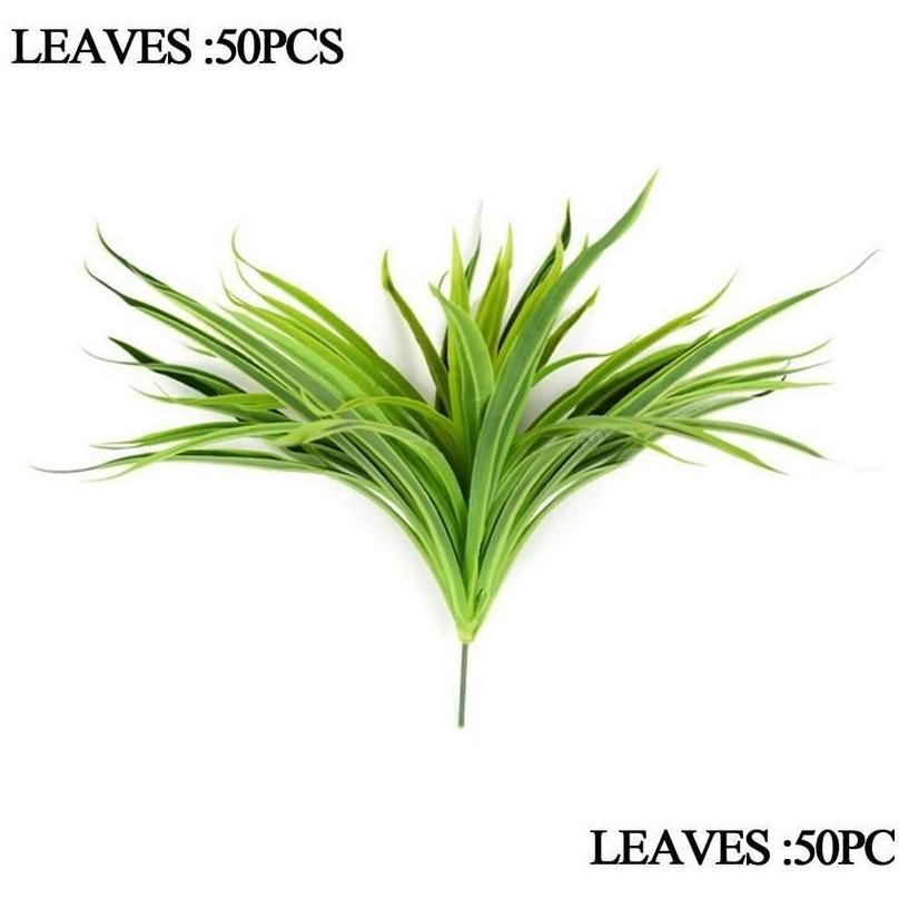 50 Leaves 25Cm Green