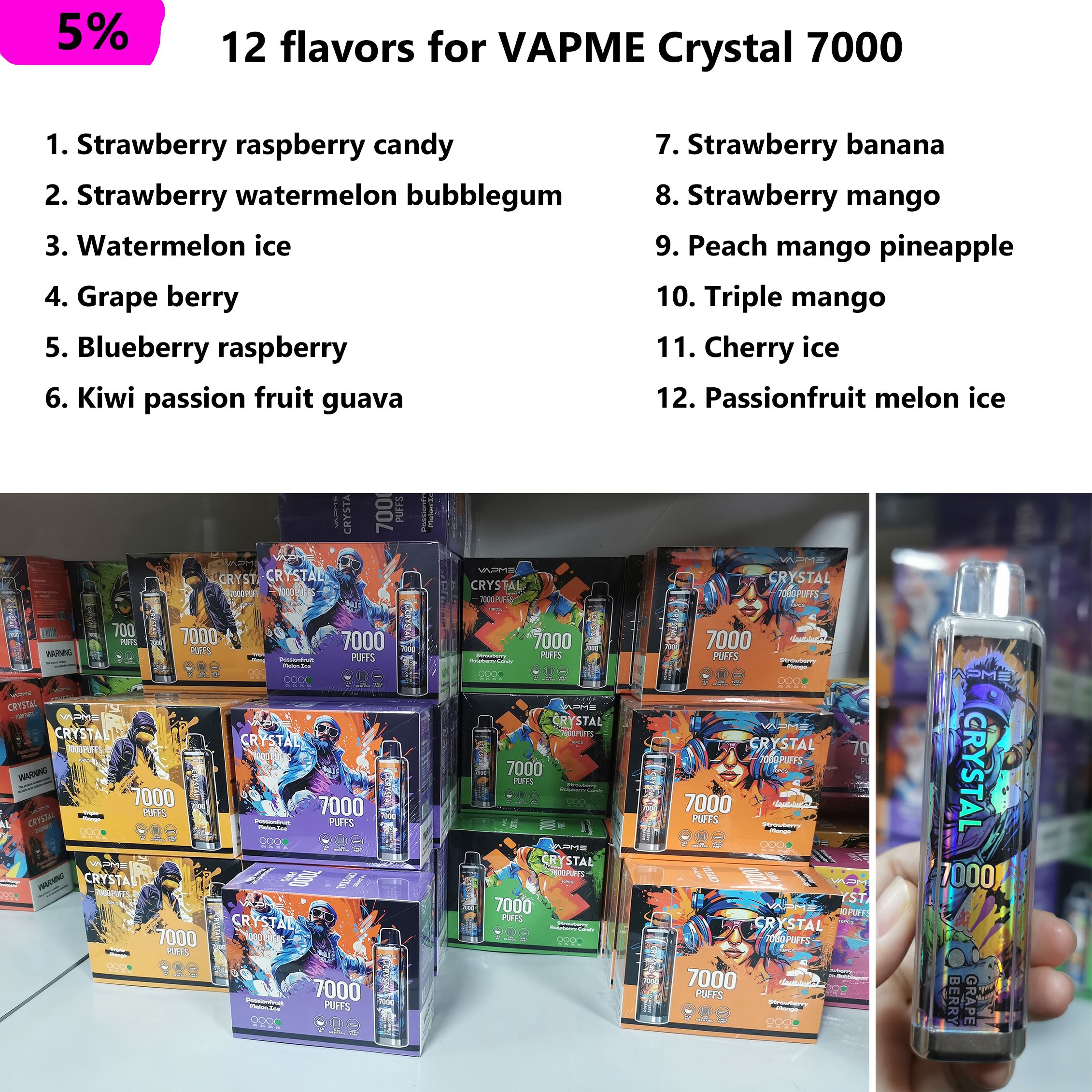 5% Vapme Crystal 7K