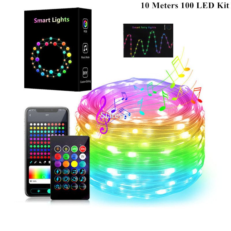 RGB 10m 100led-set