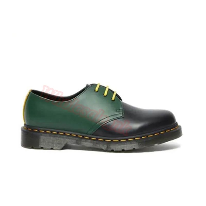 A20 Low 1461 Smooth Leather Oxford Green