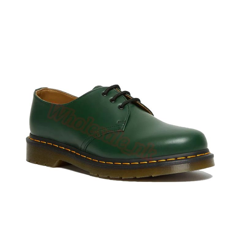 A19 Låg 1461 Smooth Leather Oxford Green