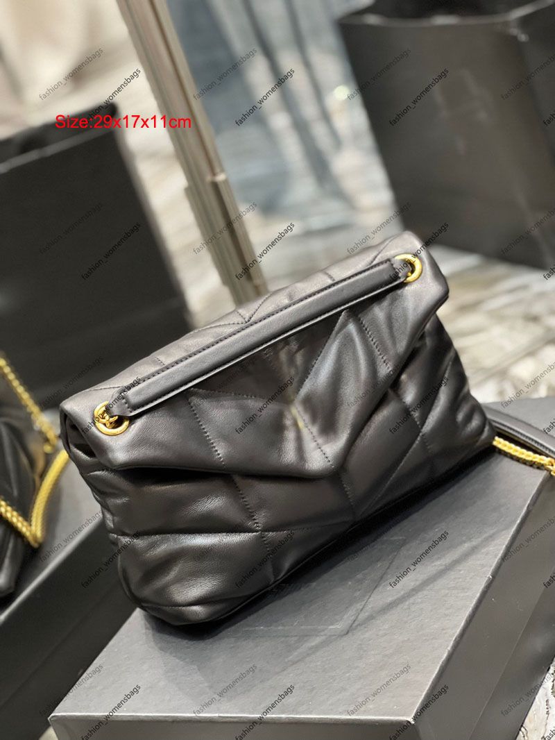 LOUPuffer577476 29CM black gold