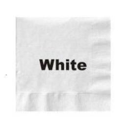 Serviettes blanches-50pcs