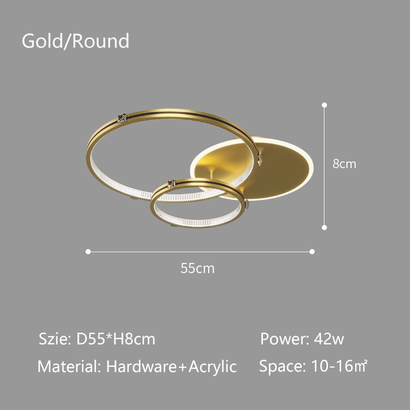 Gold D55cm Round China Dimmable RC