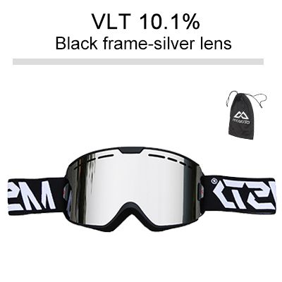 lunettes de ski argentées