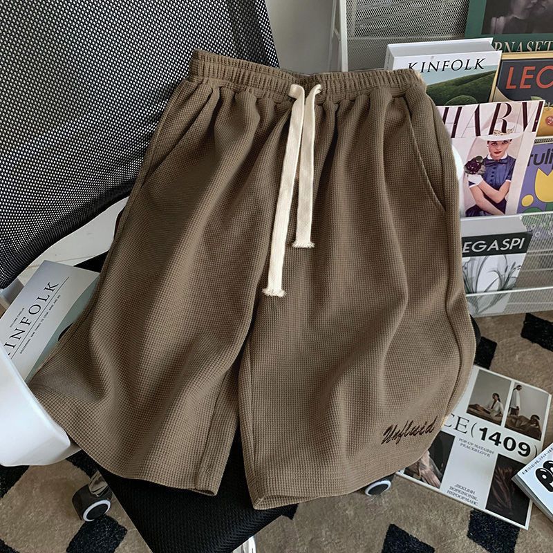 only brown shorts