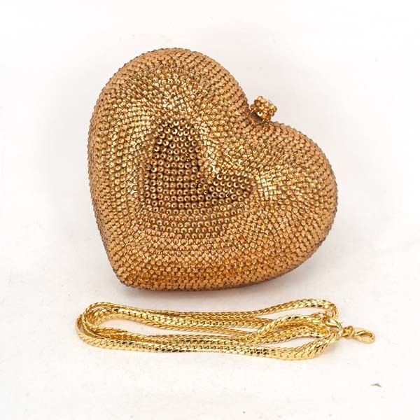 bolso de noche dorado