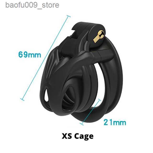 Black XS Cage-con 4 taglie anelli