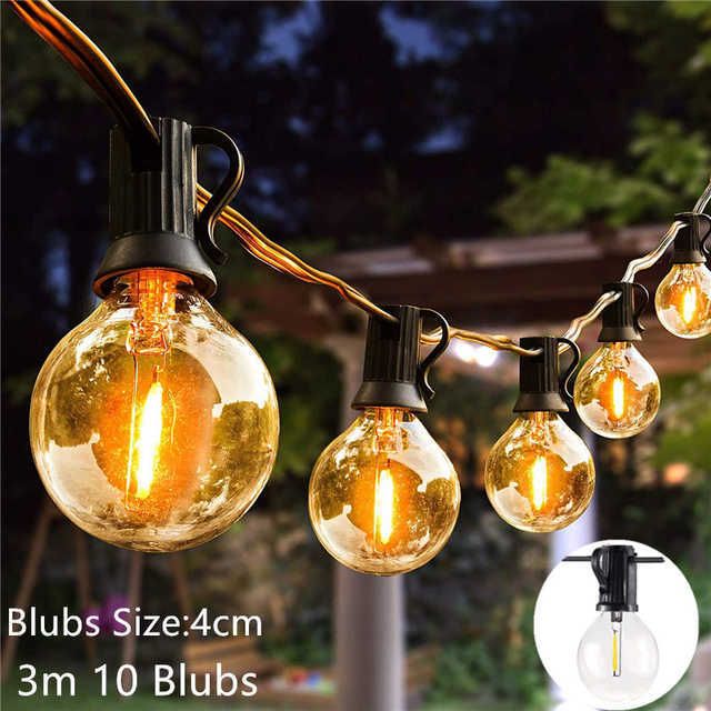 LED-lampa-3m 10bulb-us-kontakt