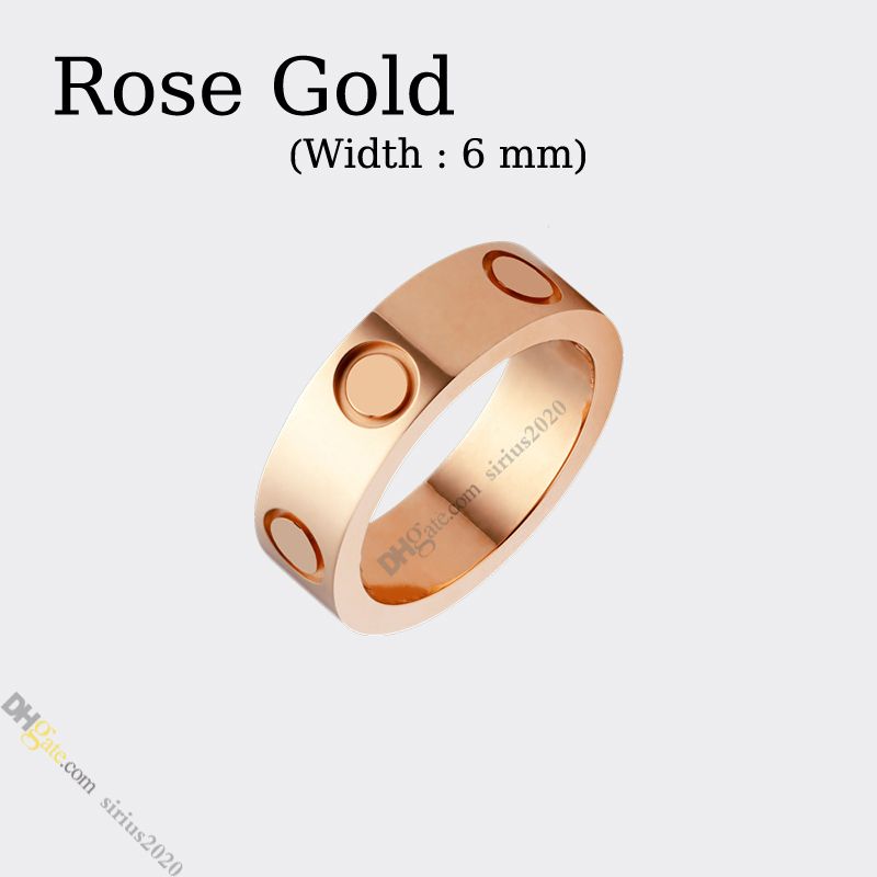 Rose goud (6 mm)