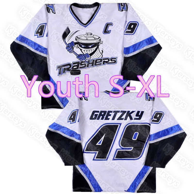 Custom UHL Danbury Trashers 2004 05 Jersey 49 Brent Gretzky 29 Scott  Stirling 9 Mike Bayrack 42 Brad Wingfield 16 Mike Rupp 17 GALANTE 28 Jon  Mirasty 44 Kelly 23 McCartin From 33,84 €