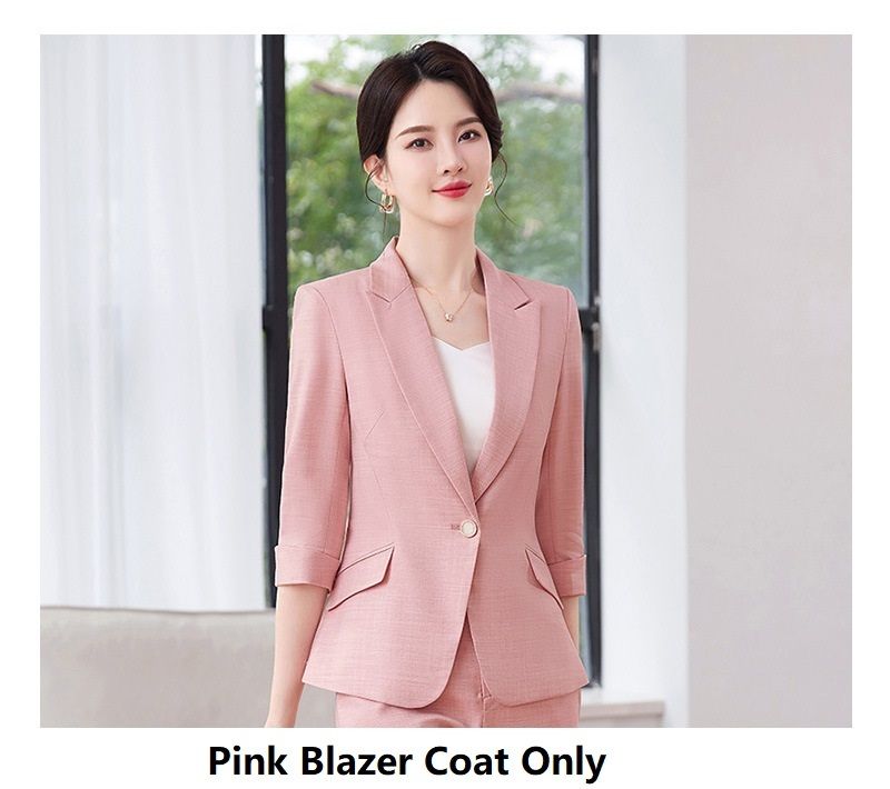 Pink Blazer Coat