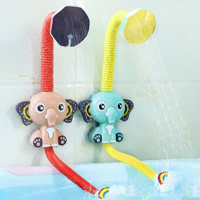 Juguetes de baño para bebés, modelo de elefante, grifo de ducha eléctrico,  juguete de baño de natación, regalos para niños