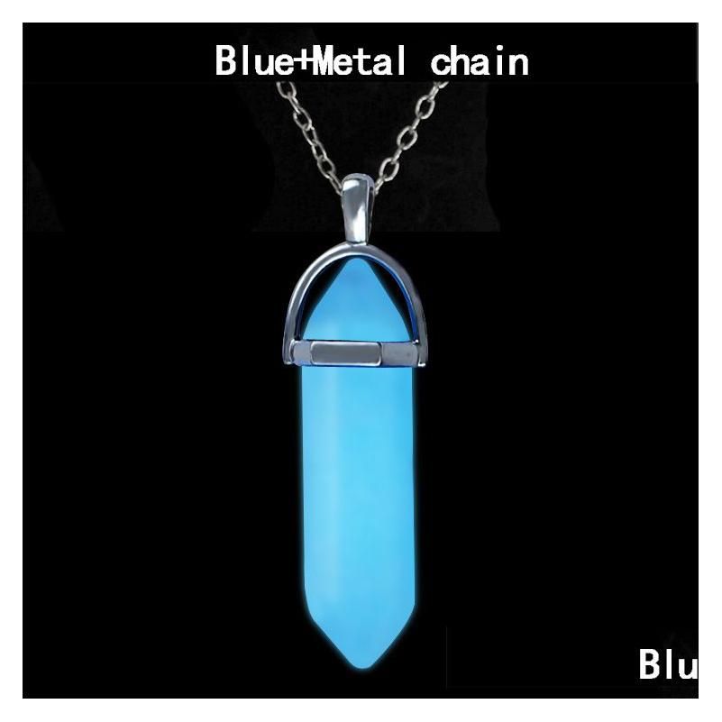 Corrente de metal azul +