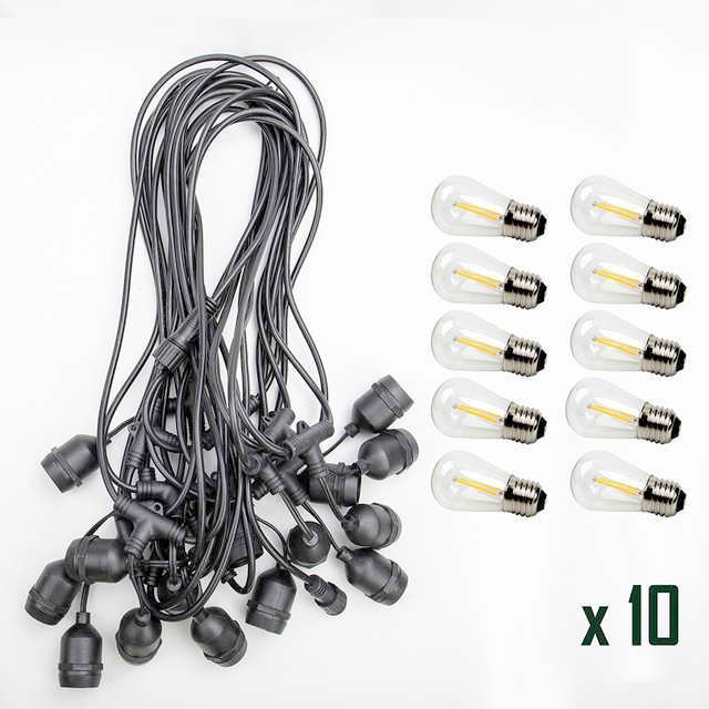 10 m kabel en 10bulb