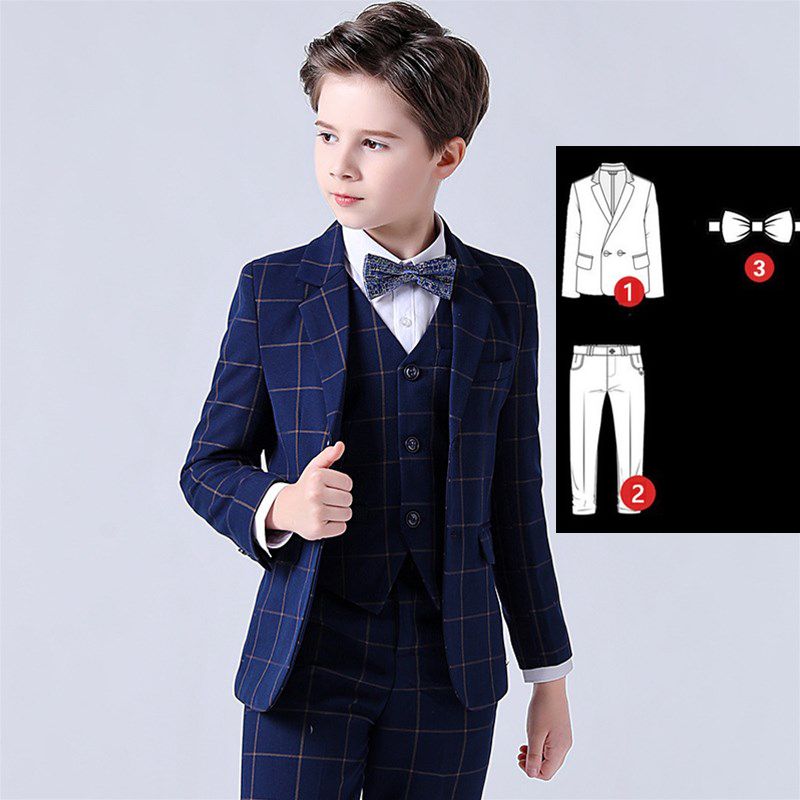 3pcs coat pants tie