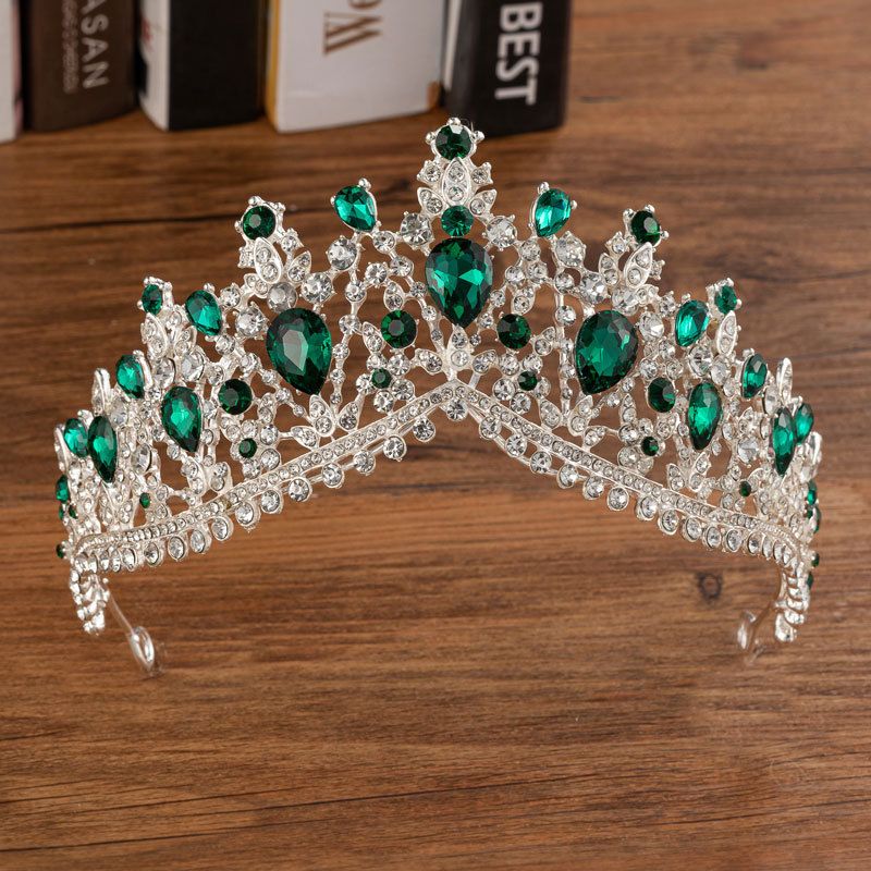 couronne en argent vert