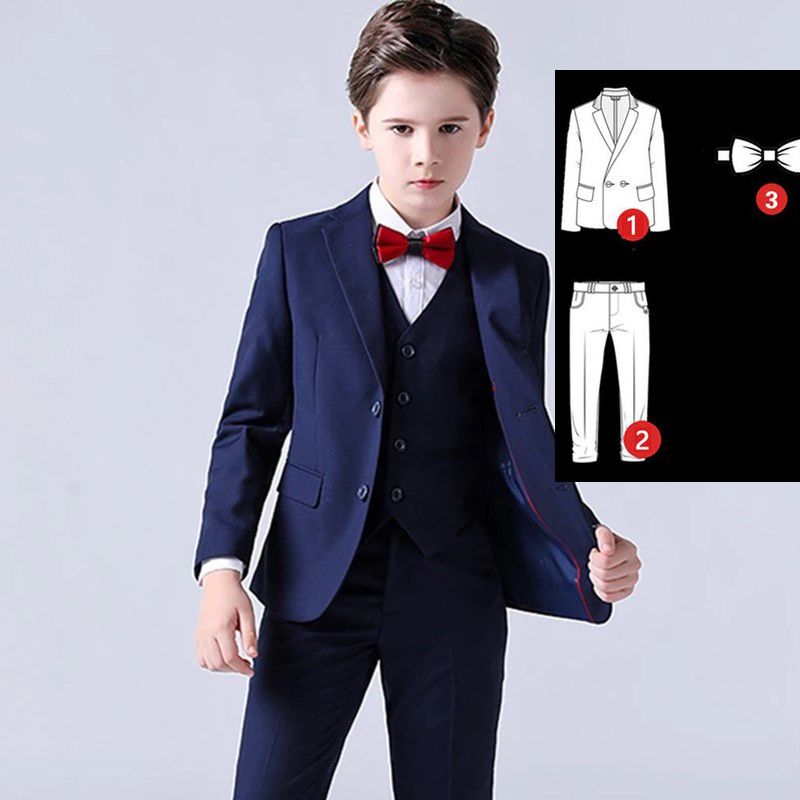 3pcs coat pants tie