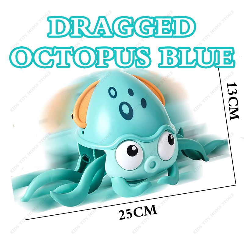 Dragged Octopus Blue