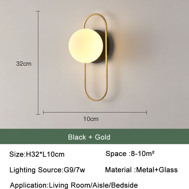 Теплый белый 220В D Золотой Черный 7w 32см