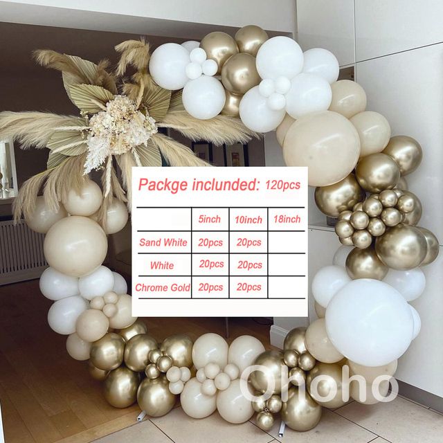 120PCS Beige White-As Picture