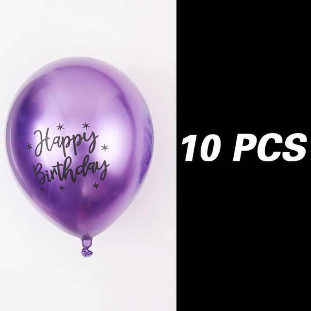 Púrpura - 10 piezas - 12 pulgadas