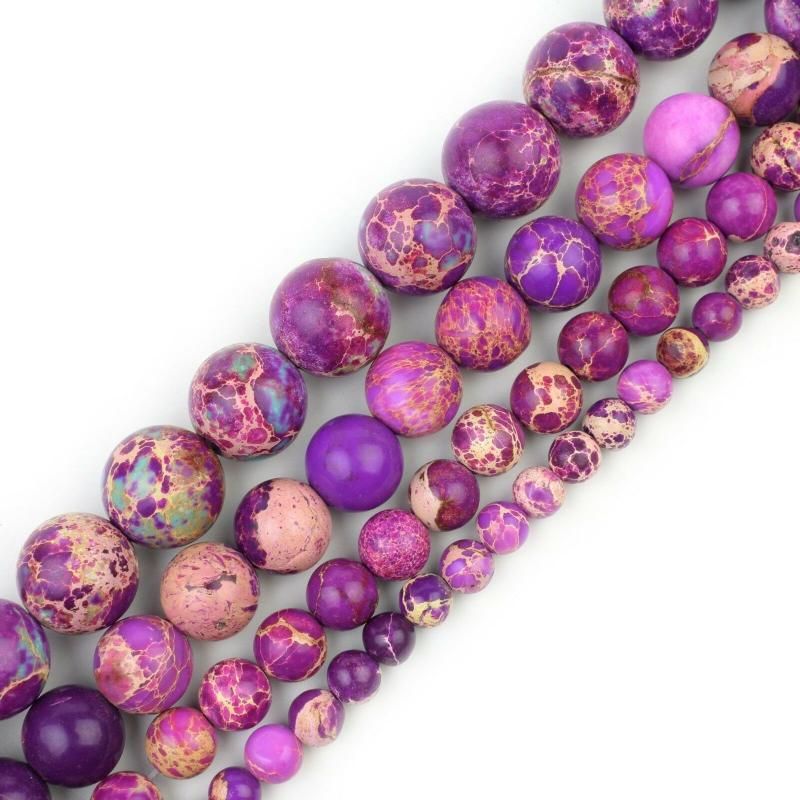 Bracelets Perles 6MM 18CM VioletRegalite