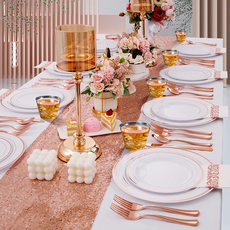 Assiettes plastique jetables pour mariage, anniversaire - Le meilleur choix  en Vaisselle jetable et réutilisable