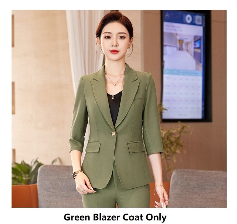 Green Blazer Coat