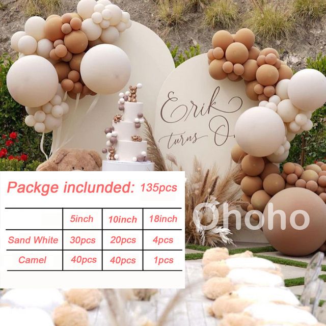 135pcs beige cammello-as immagine