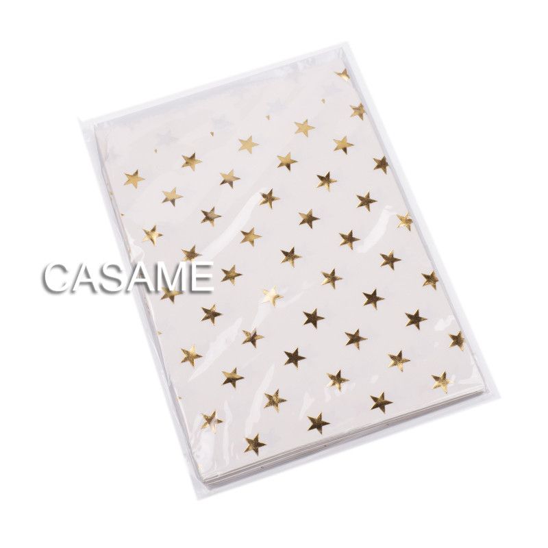 50 pcs gold Star 13x18cm