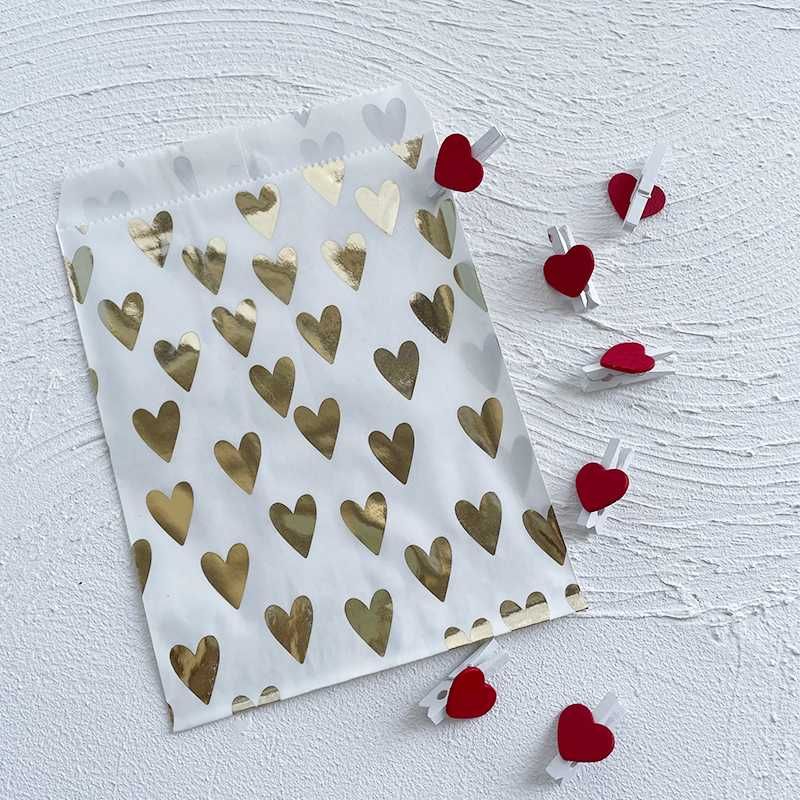 50 PCS Gold Love 13x18