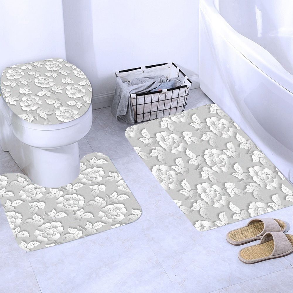 JK8005-3pcs Bath Rug