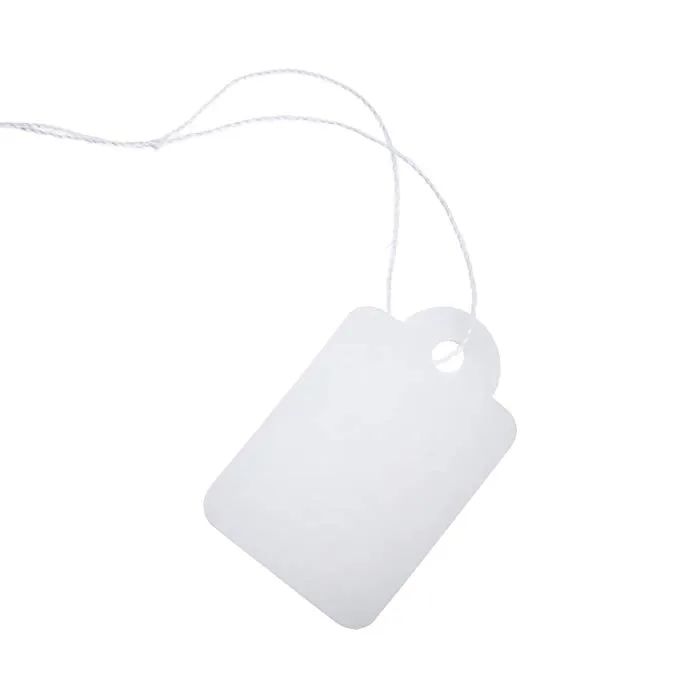 SF Blank White Price Tags Paper Marking Tags Jewelry Clothing