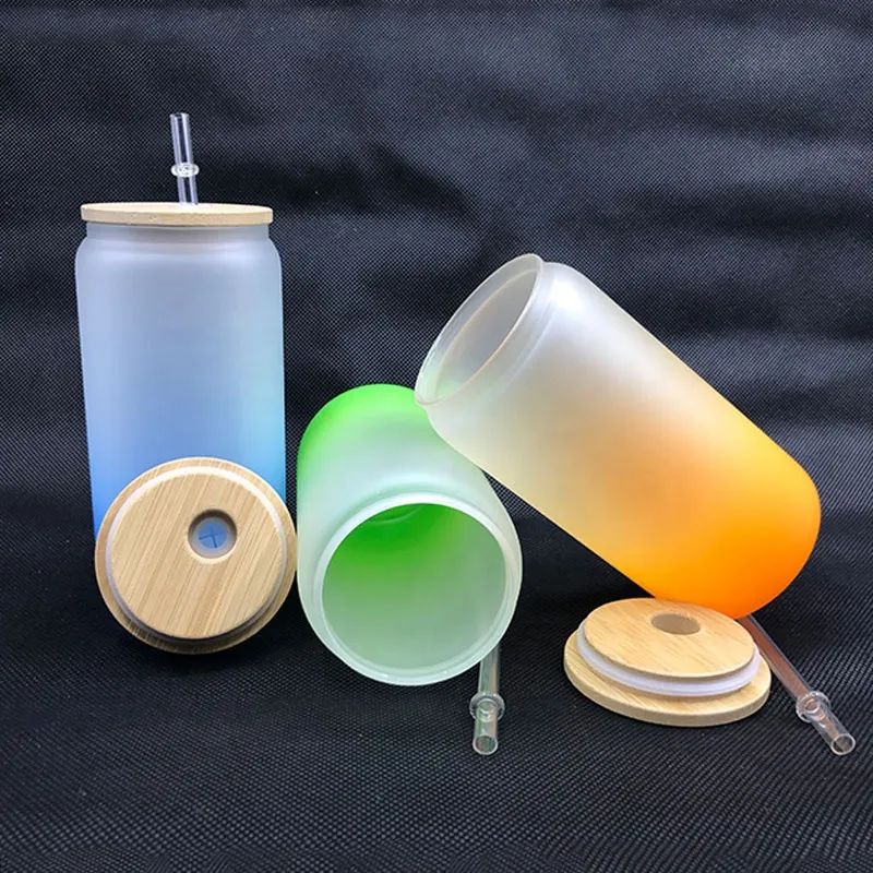 Wholesale Wholesale 20oz Sublimation Blank Beer Can Glass With Bamboo Lids  And Straw Borosilicate Glasses Tumbler Mason Jar Blanks For Iced LL From  Huaone, $73.18