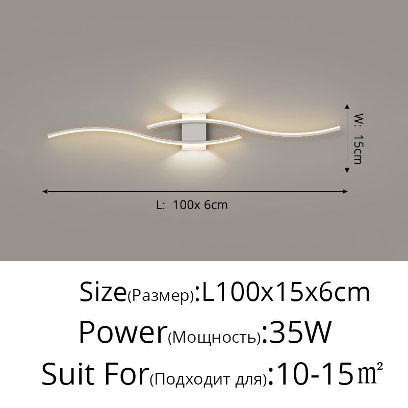 ホワイトライトC 100x15x6cmホワイト