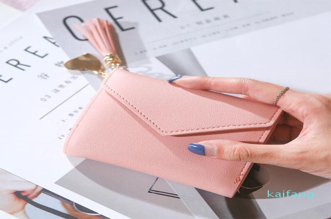 Diyafas Portefeuille Femme Court En PU Cuir – Petit Porte-Monnaie Compact Avec Compartiments Cartes Et Billets