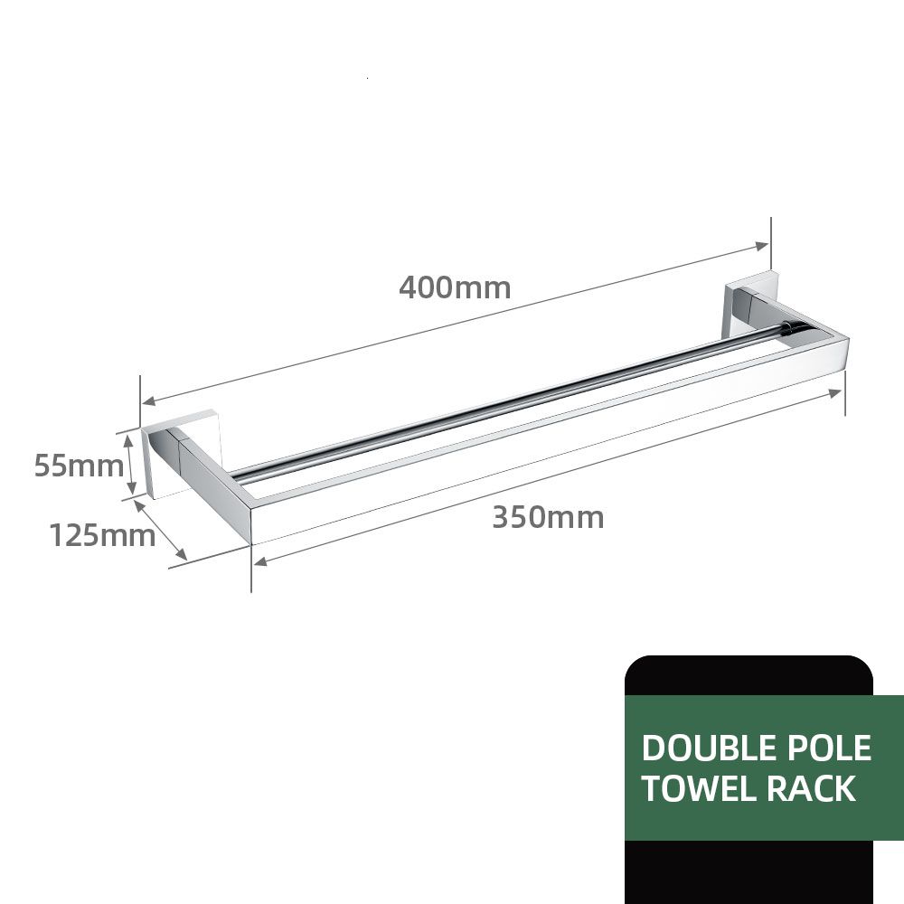 Barre de serviette double 400