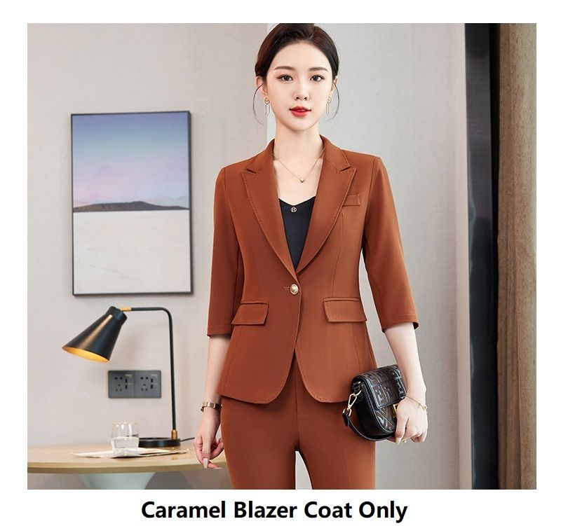 Caramel Blazer Coat