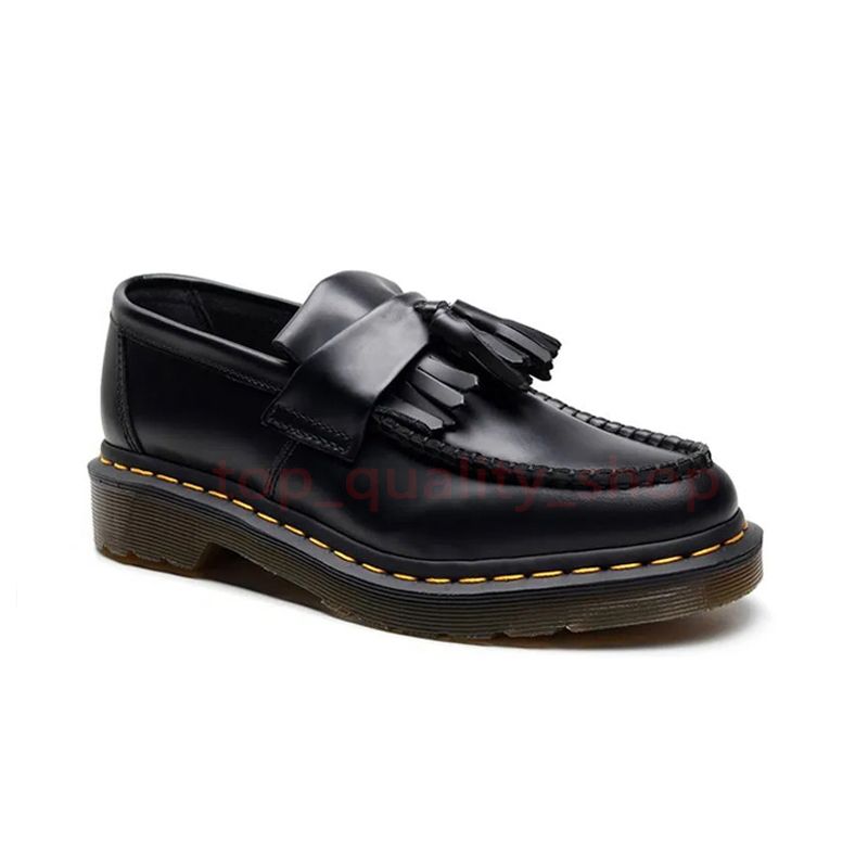 Low Adrian Smooth Leather Tassel Loafers